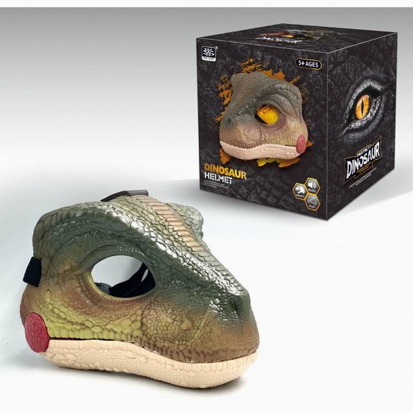 Doggo-Raptor dinosaur dog mask – view 1