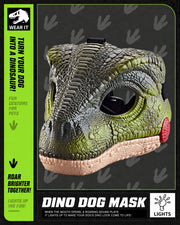 Doggo-Raptor dinosaur dog mask – view 4