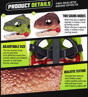 Doggo-Raptor dinosaur dog mask – view 6